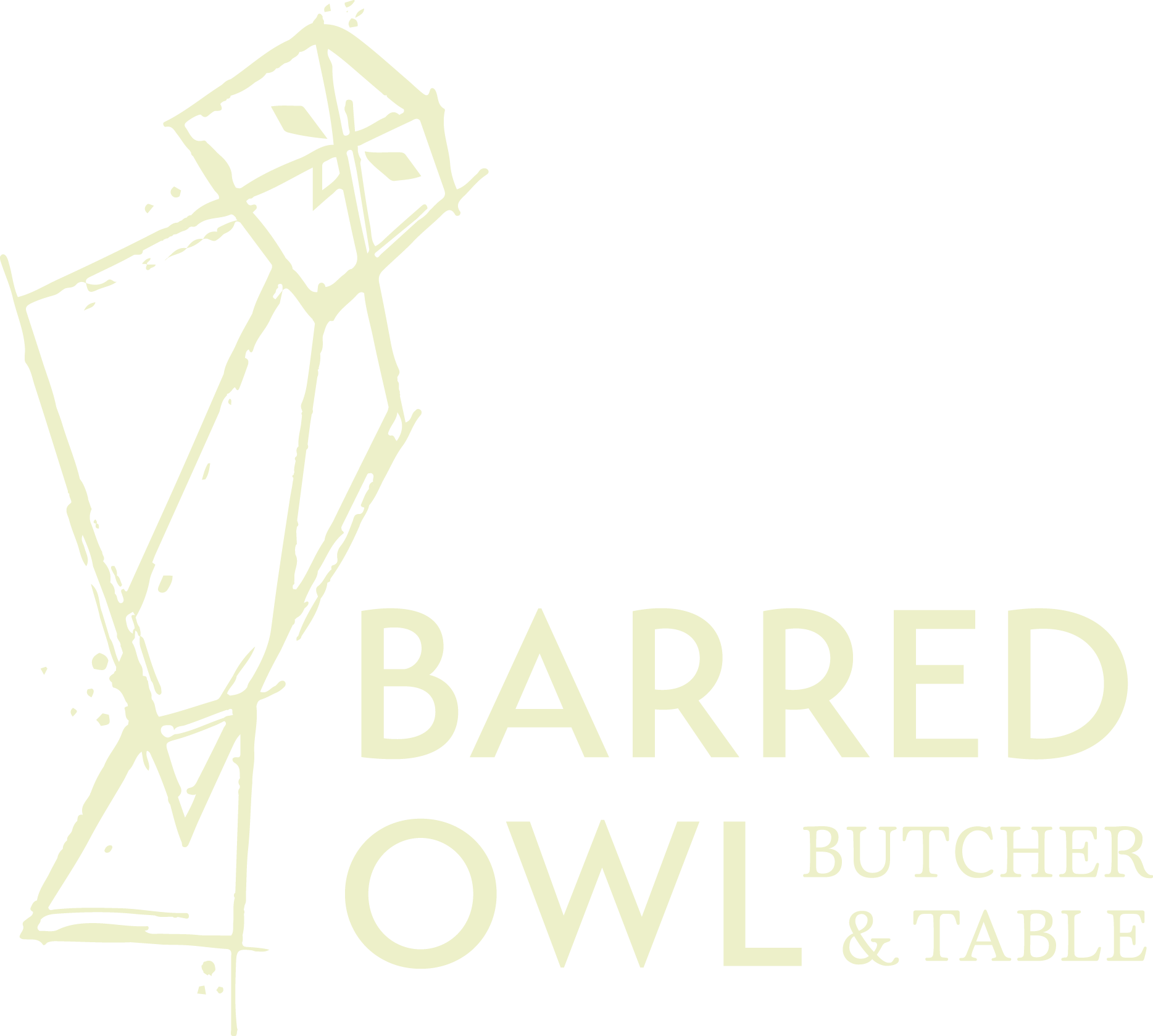 Barred Owl Butcher & Table