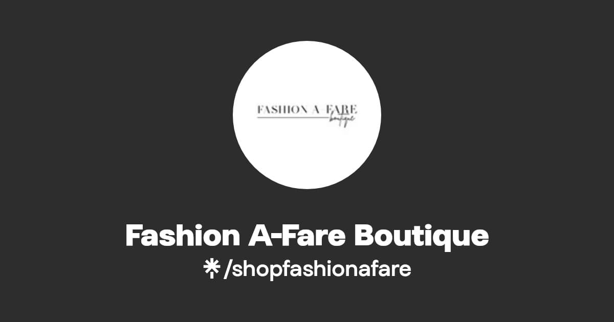 Fashion A-Fare Boutique