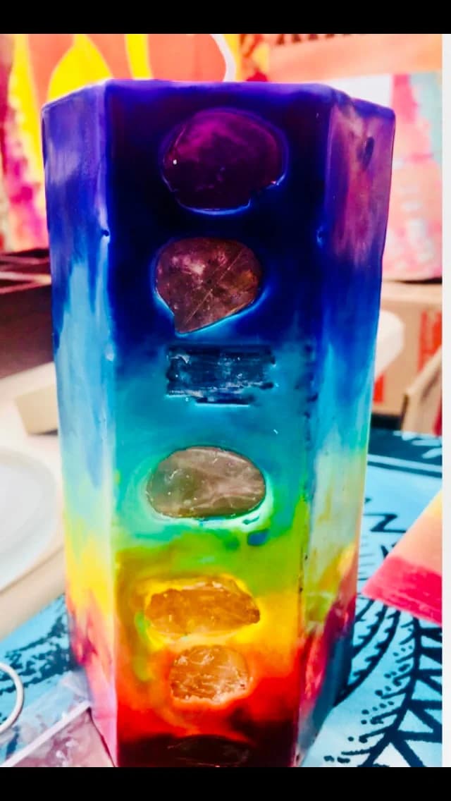Hippie Dippies Crystal Candles