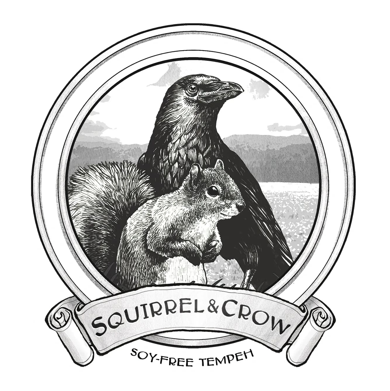 Squirrel and Crow