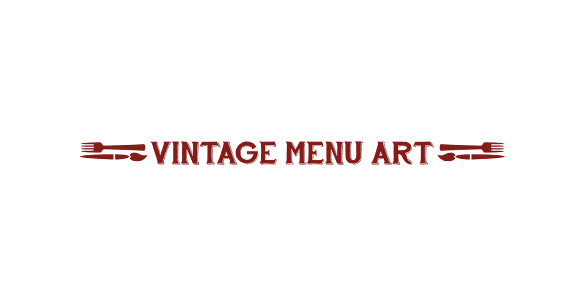 Vintage Menu Art